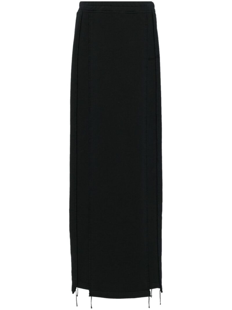 VETEMENTS  embroidered jersey maxi skirt