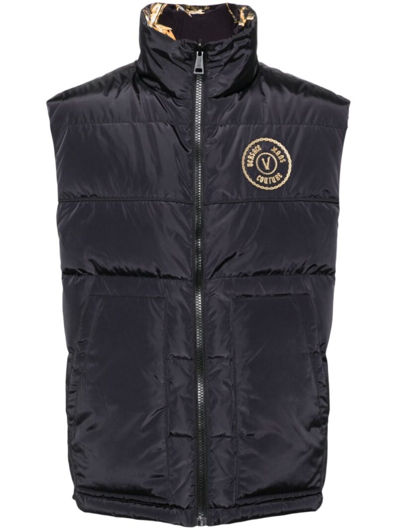 Versace Jeans Couture  logo-appliqué gilet