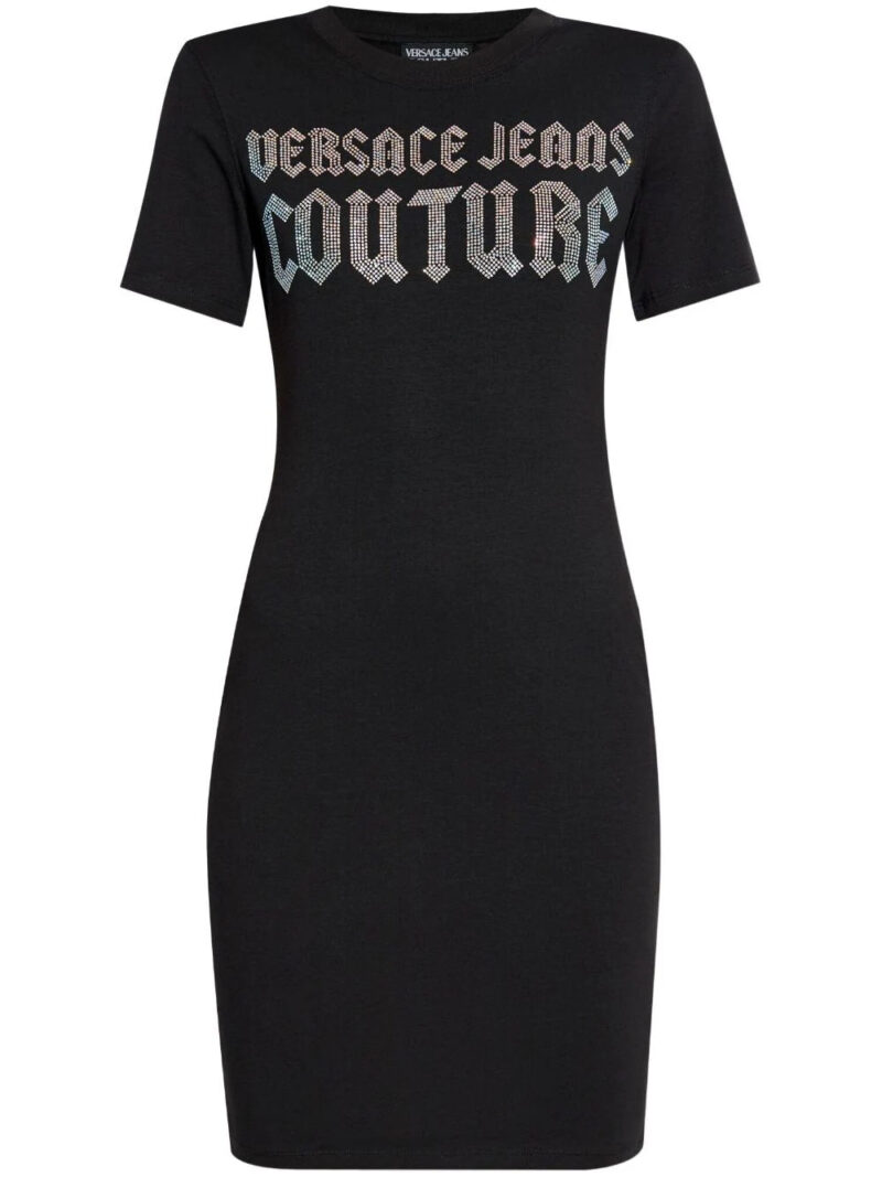 Versace Jeans Couture  logo-embellished mini dress