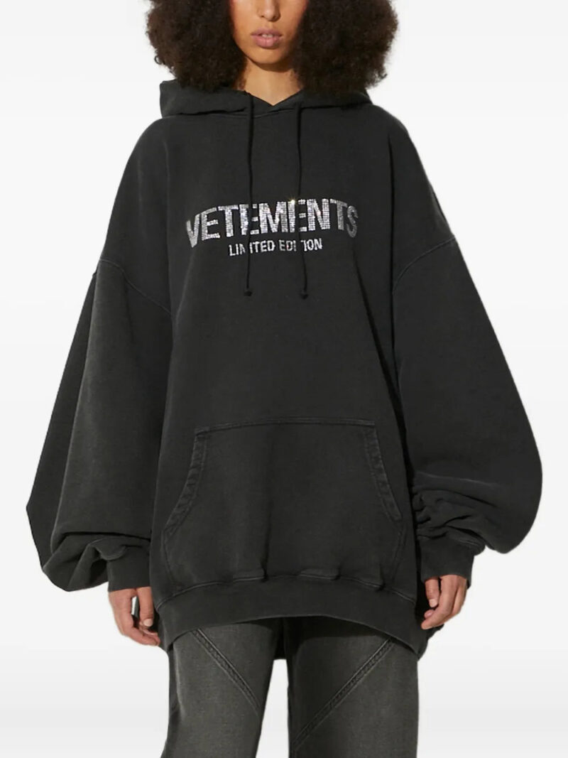 VETEMENTS  rhinestone-embellished hoodie