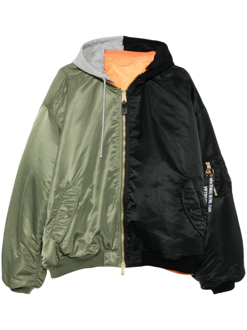 VETEMENTS  x Alpha Industries Split bomber jacket