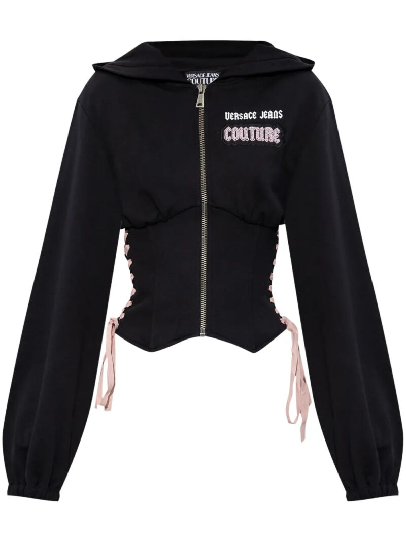 Versace Jeans Couture  logo zip-up sweatshirt