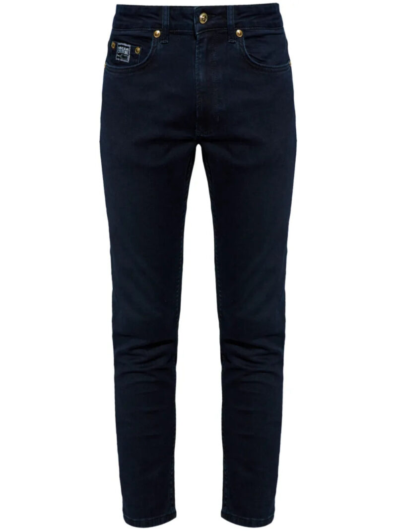 Versace Jeans Couture  logo-patch straight-leg jeans