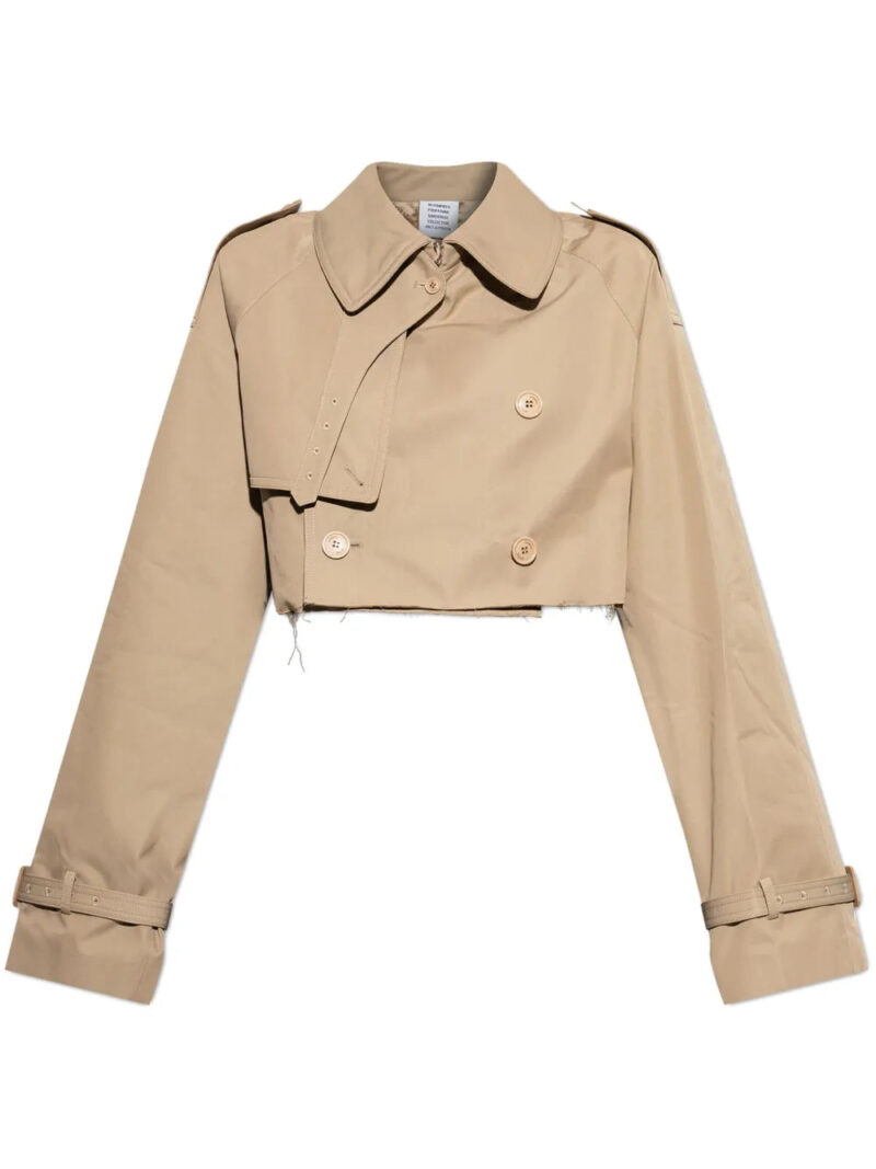 VETEMENTS cropped trench jacket