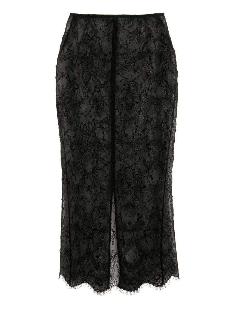Victoria Beckham  chantilly-lace midi skirt