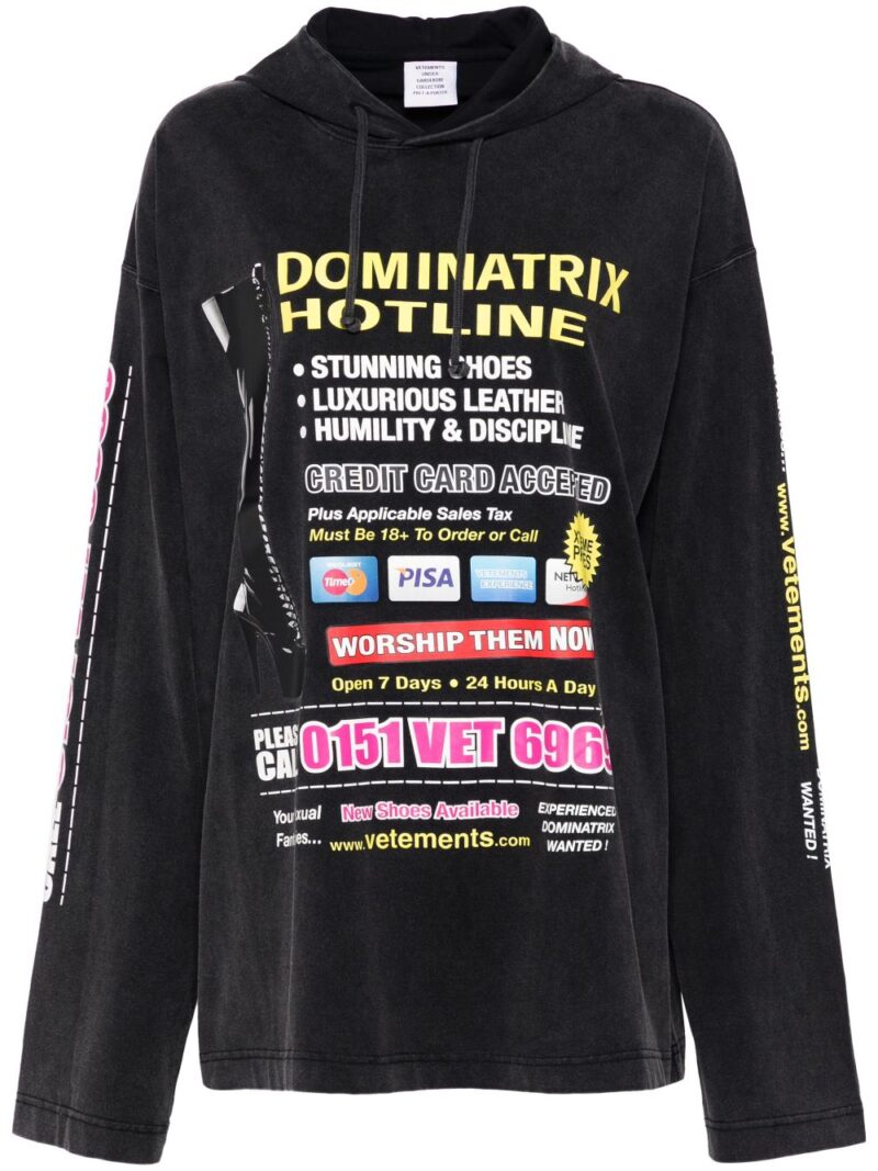 VETEMENTS  graphic-print hoodie