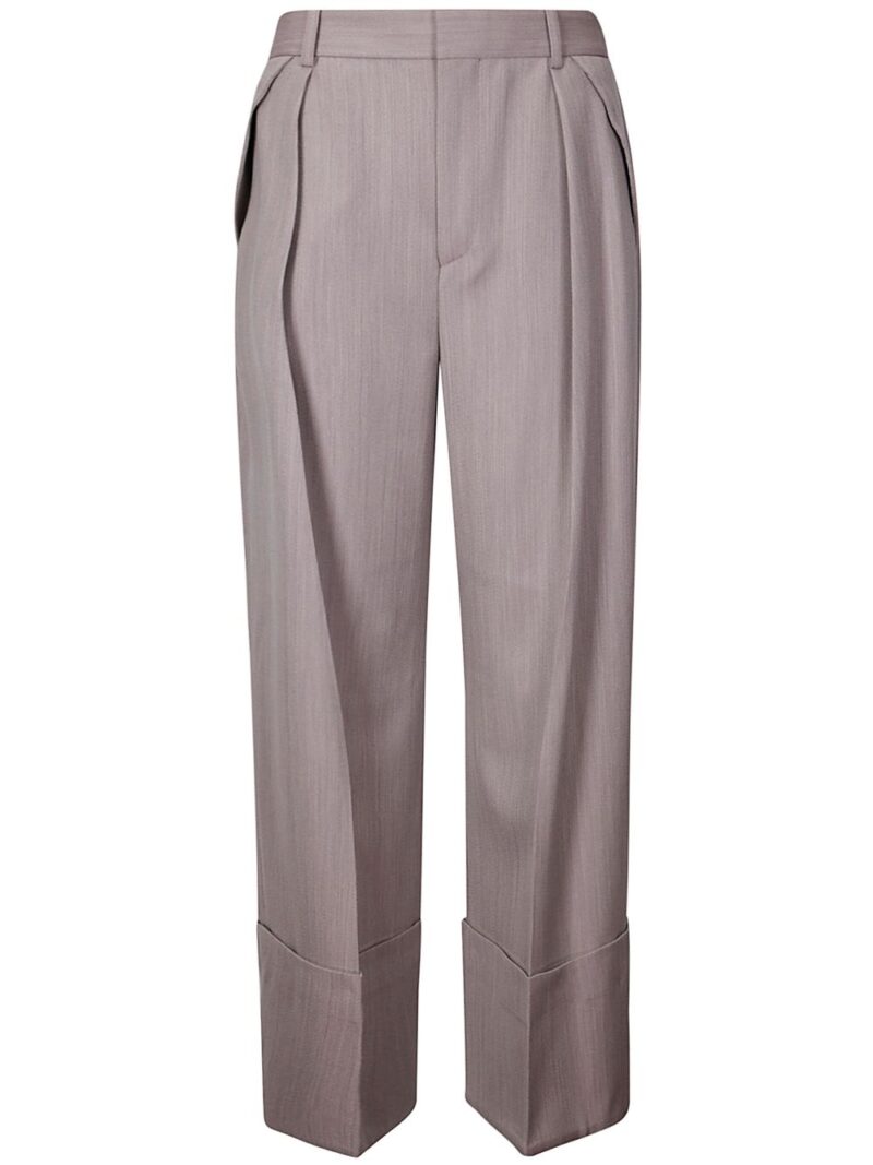 Victoria Beckham  straight-leg turn-up trousers