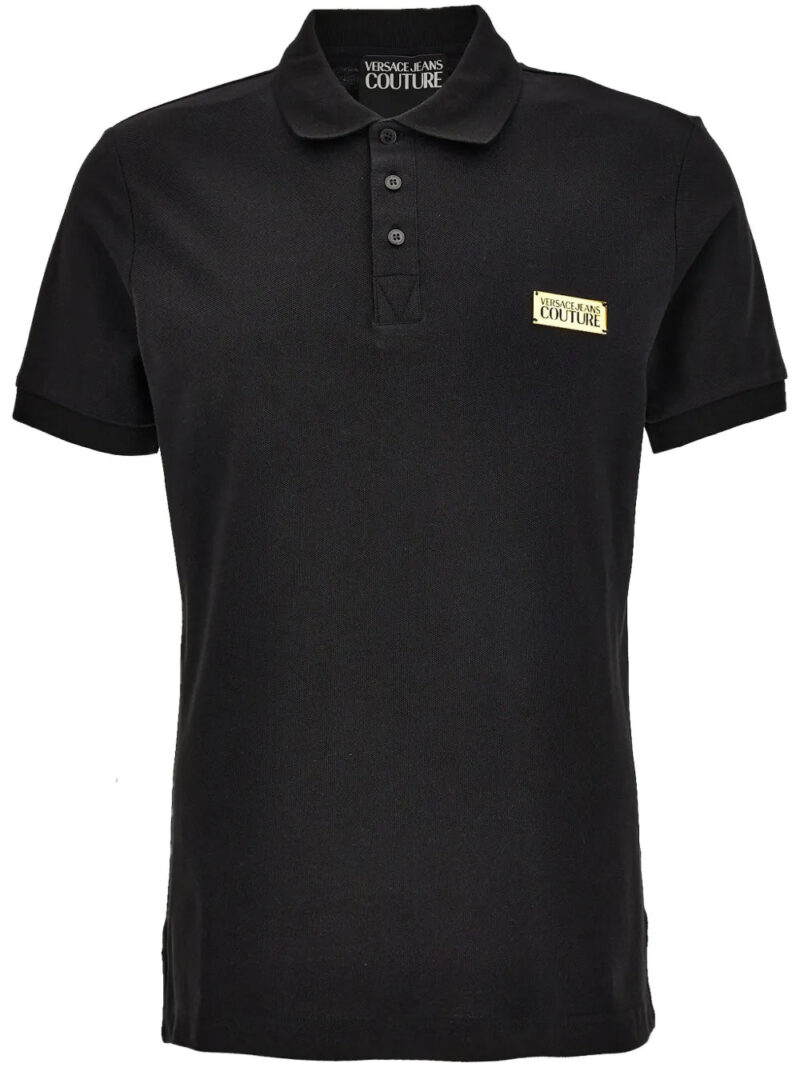 Versace Jeans Couture  logo-plaque polo shirt