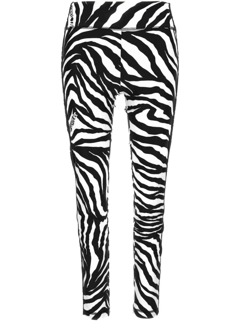 Versace Jeans Couture  zebra-print leggings