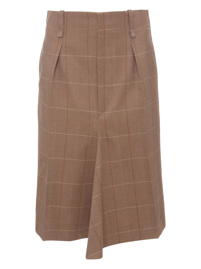 Victoria Beckham  checked asymmetric skirt