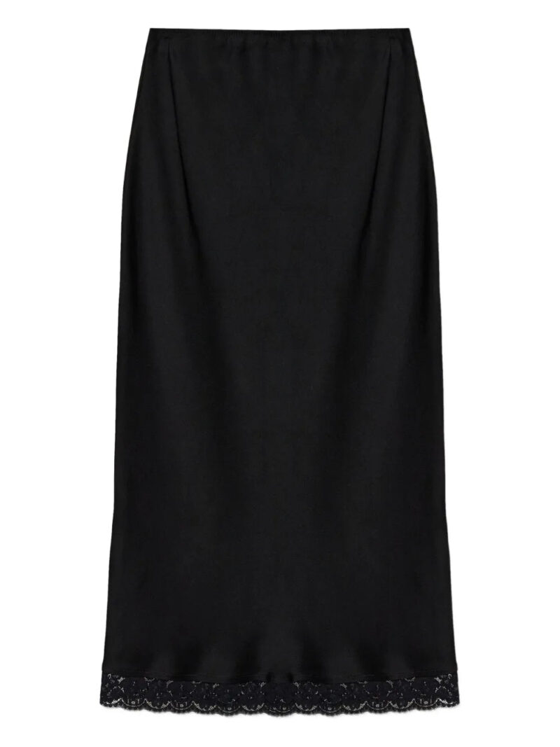 Victoria Beckham  lace-trimmed pencil skirt