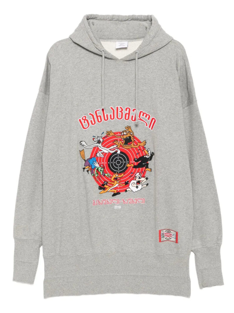 VETEMENTS  embroidered hoodie