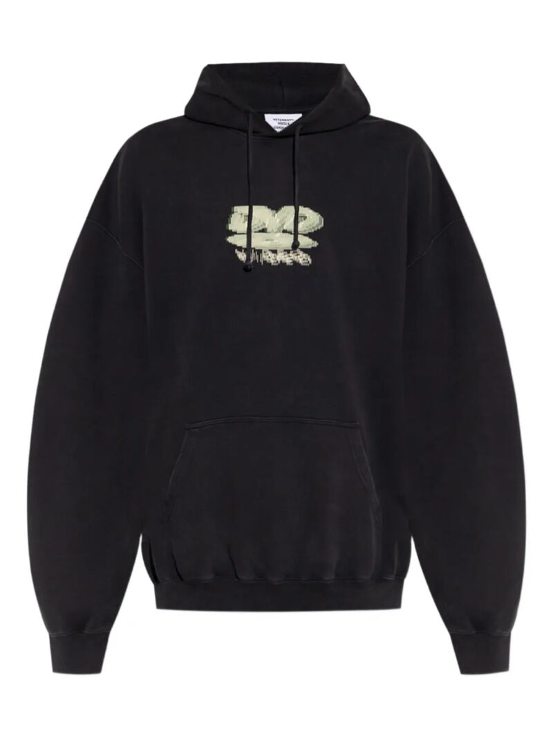 VETEMENTS  graphic-print cotton hoodie