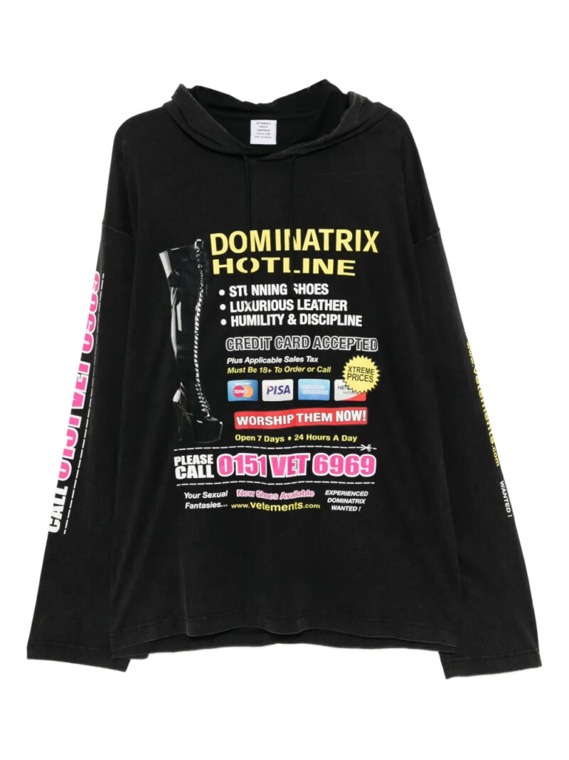 VETEMENTS  graphic-printed hoodie