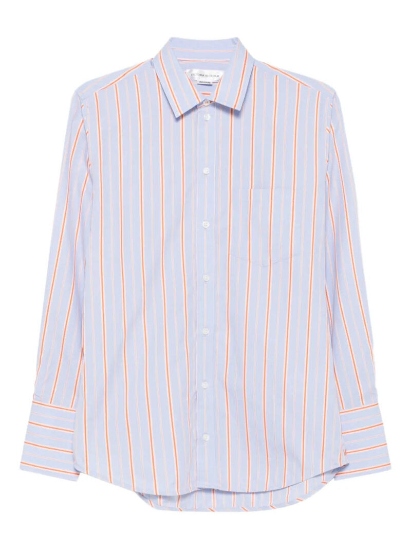 Victoria Beckham  striped cotton long-sleeve shirt