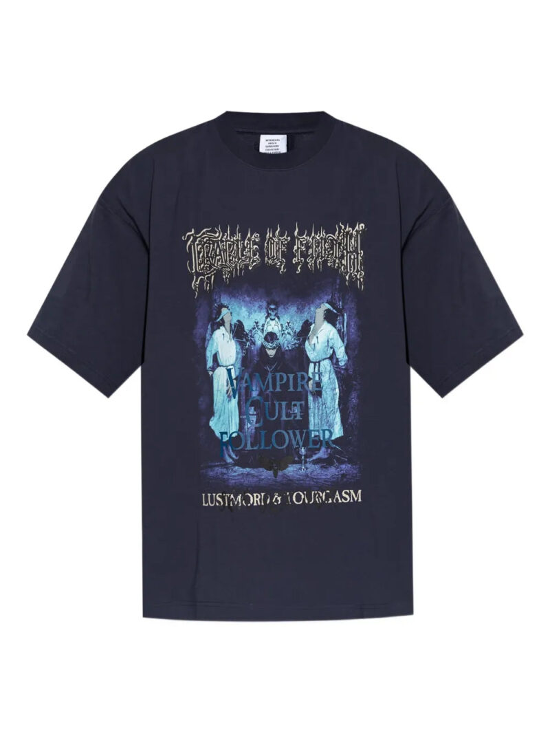 VETEMENTS  graphic-print cotton T-shirt
