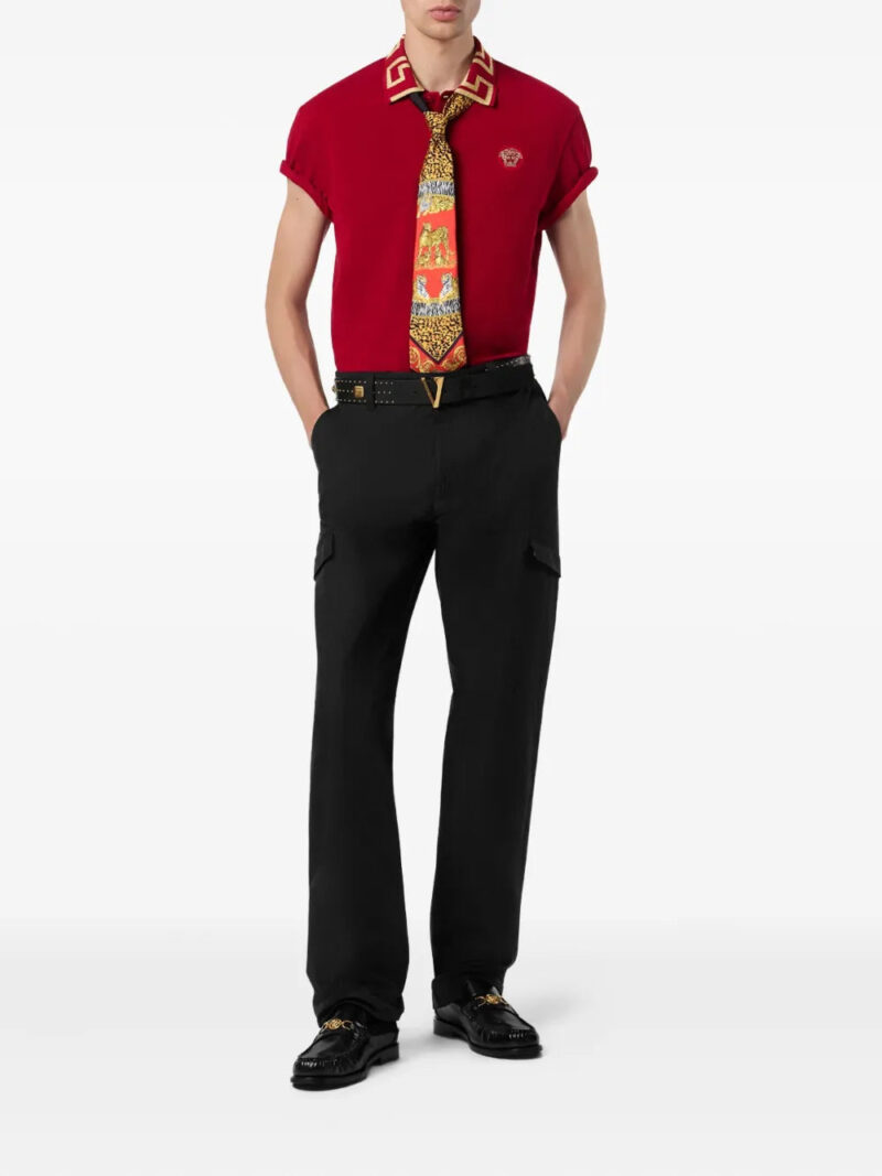 Versace Medusa Head logo-embroidery polo shirt