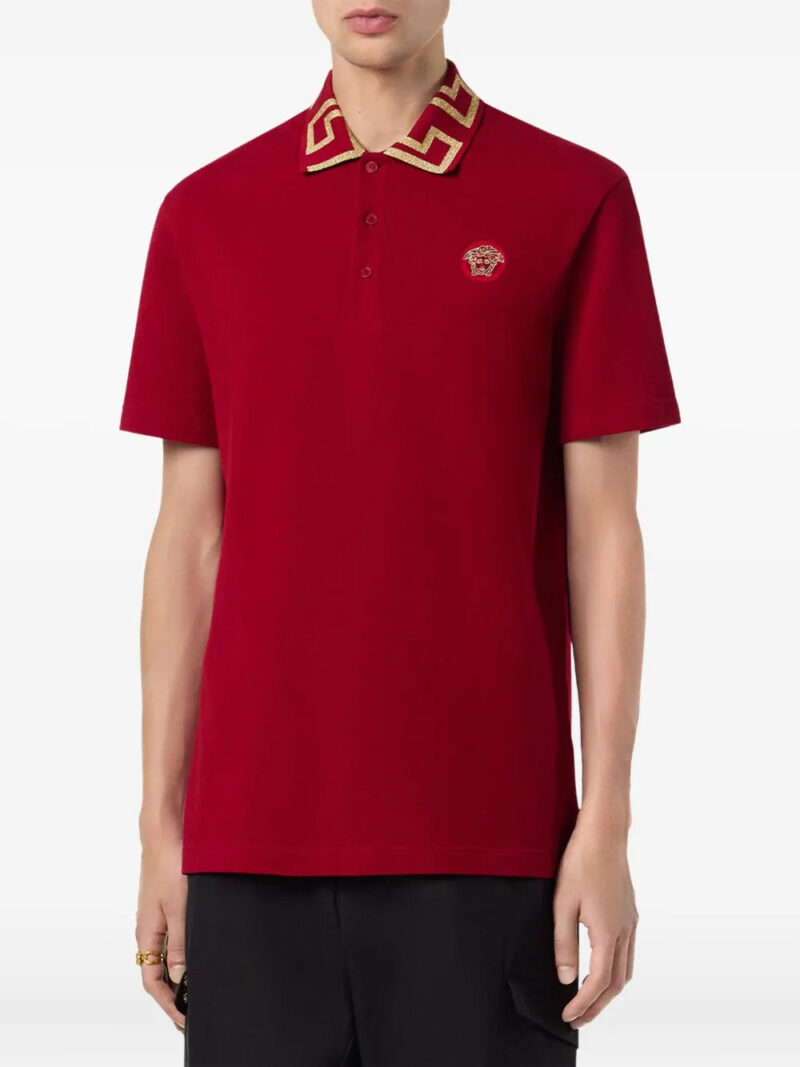 Versace Medusa Head logo-embroidery polo shirt