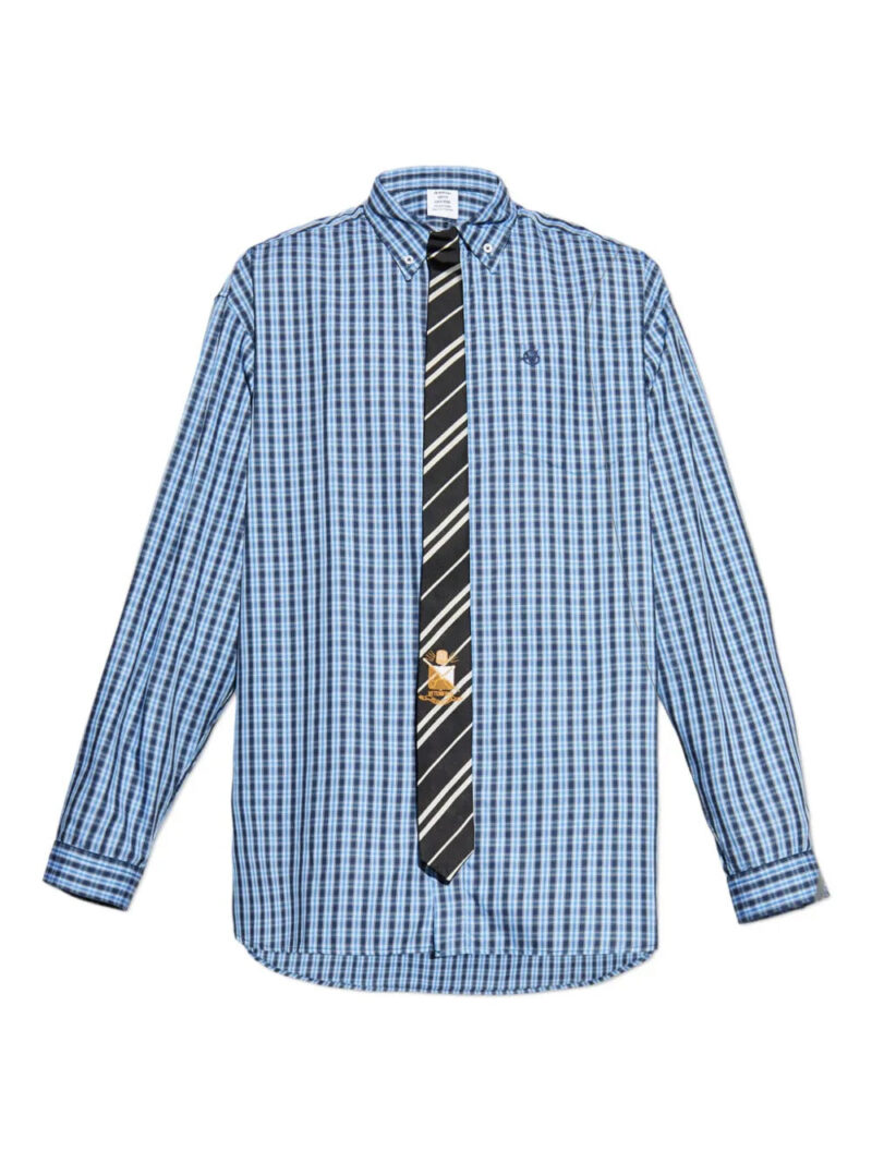 VETEMENTS  checked cotton shirt