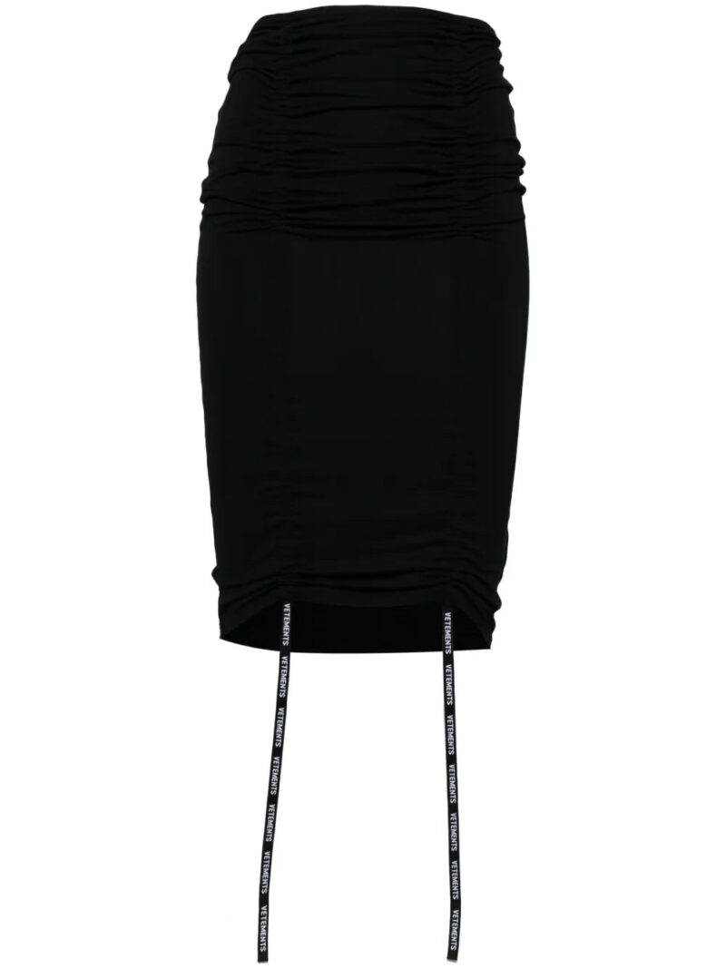 VETEMENTS  ruched pencil skirt