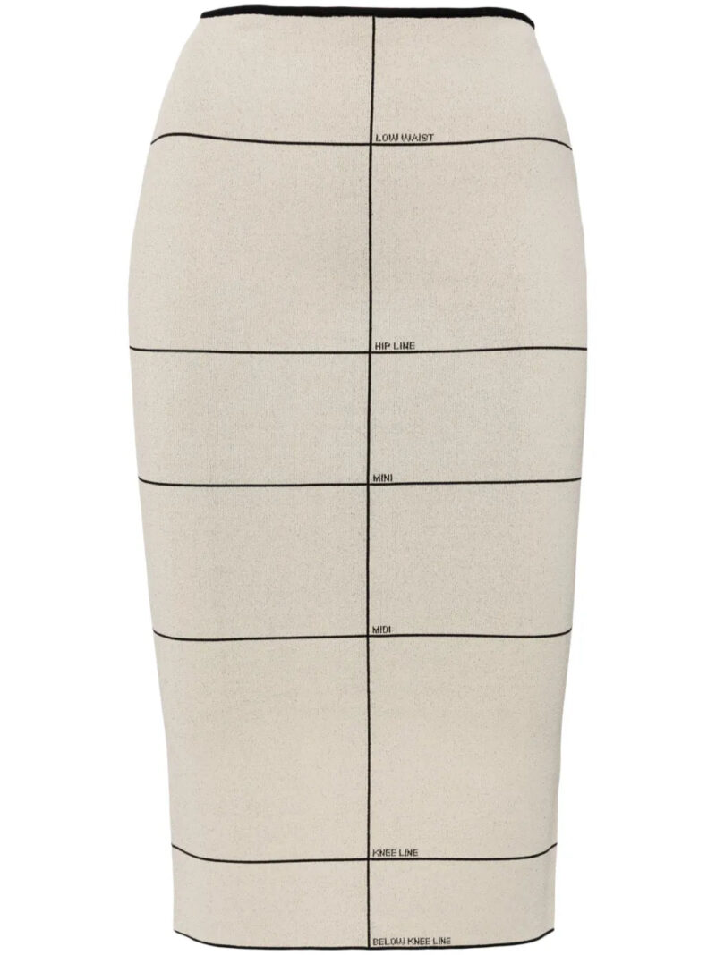 VETEMENTS  intarsia-knit high-waisted skirt