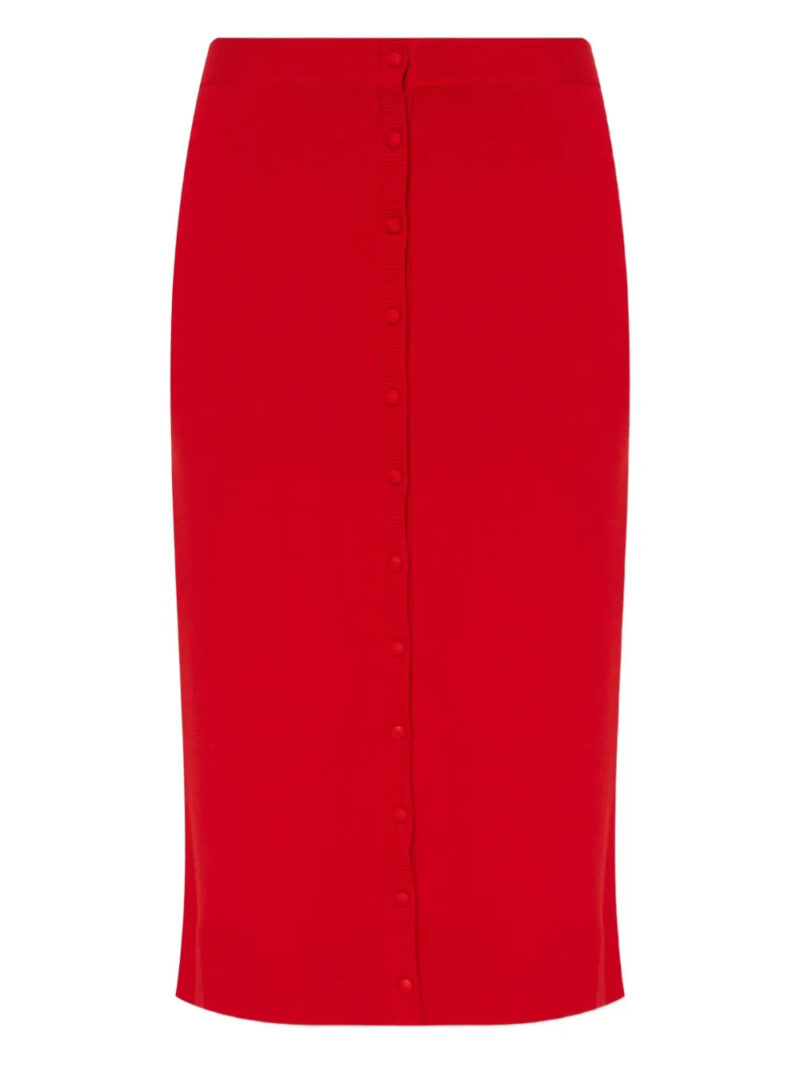 Victoria Beckham  button-front fitted skirt