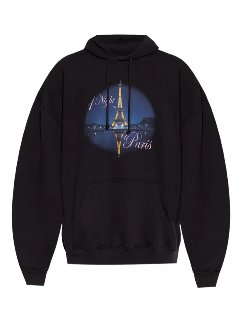 VETEMENTS  Night In Paris-print hoodie