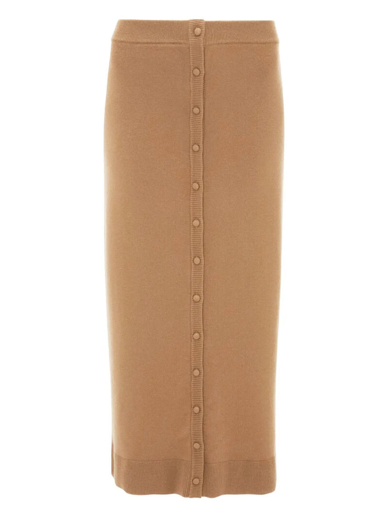 Victoria Beckham  Button Detail midi skirt