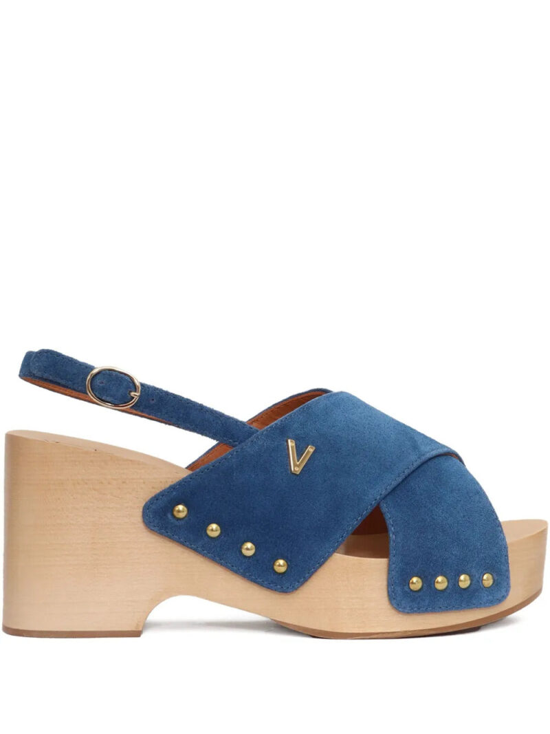 Via Roma 15  crossover studded sandals
