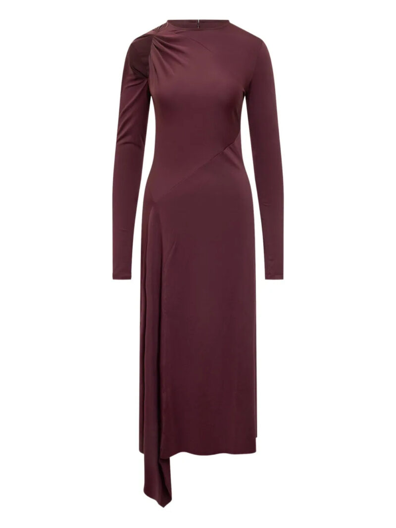 Victoria Beckham  asymmetric draped midi dress