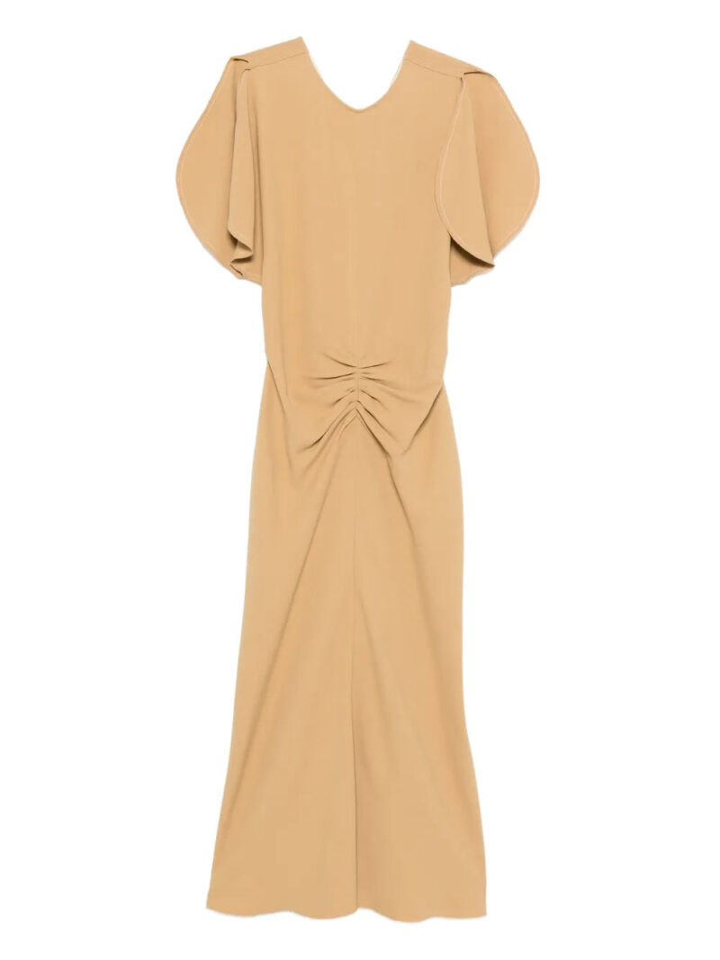 Victoria Beckham  flutter-sleeve draped dress