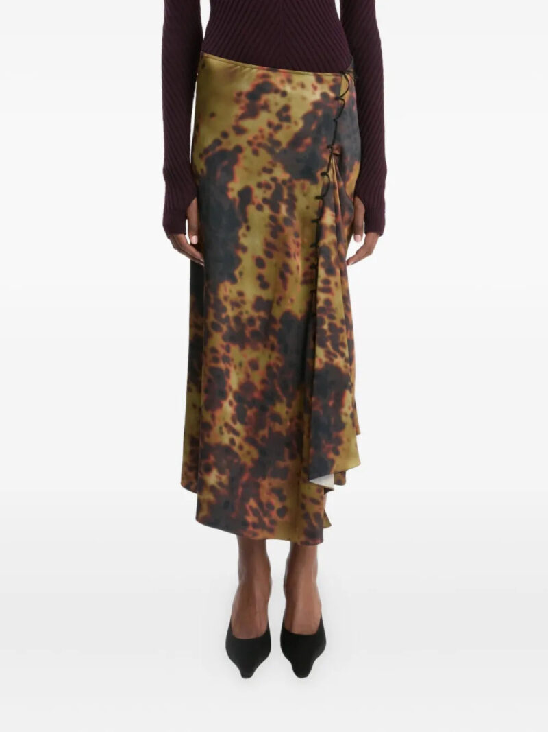Victoria Beckham  rouleau-print skirt