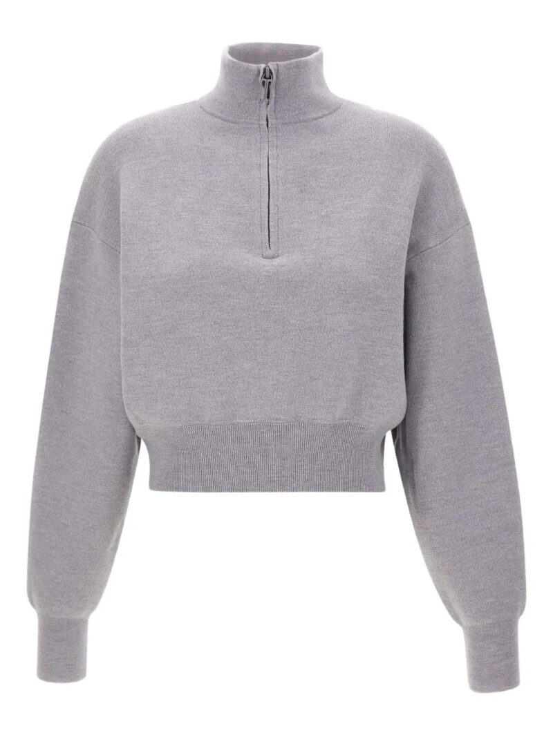 Victoria Beckham  high-neck zip-front sweatshirt