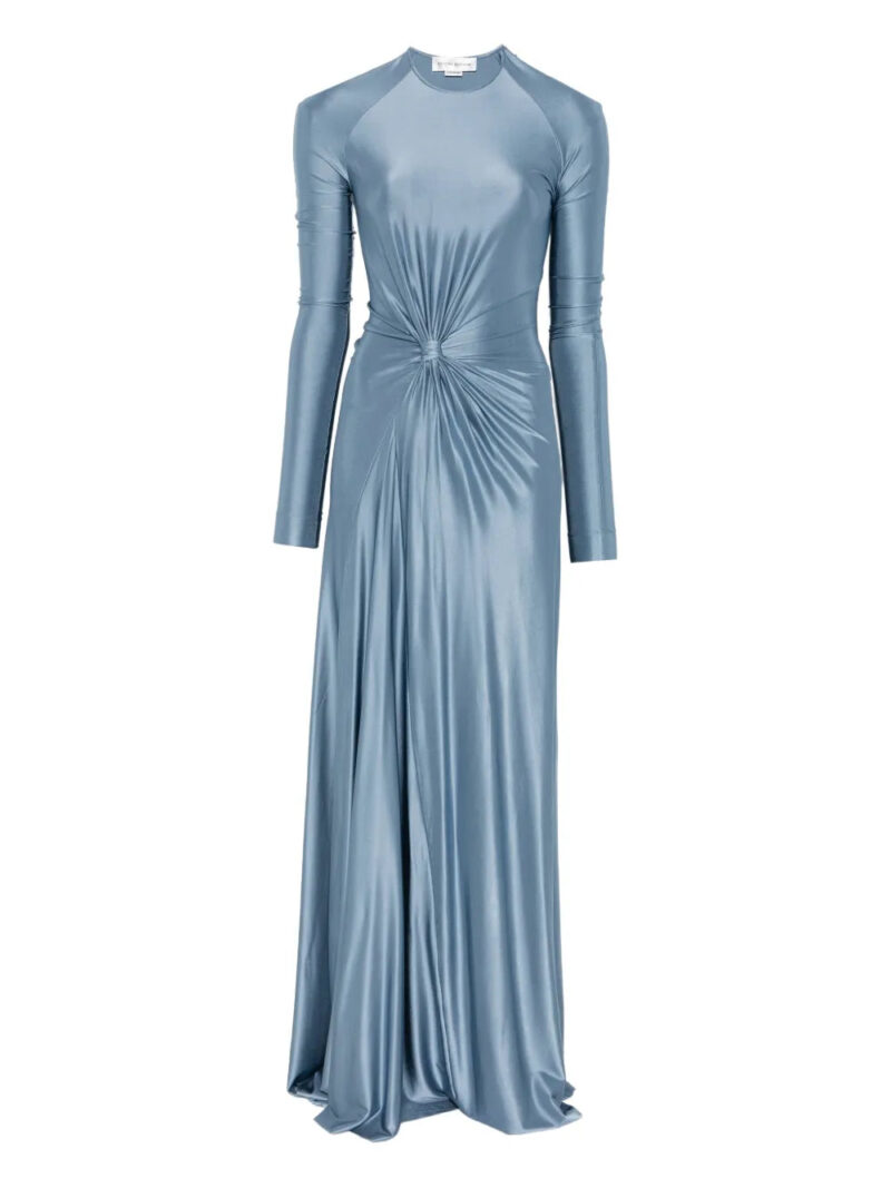 Victoria Beckham  long-sleeve twist-detail maxi dress