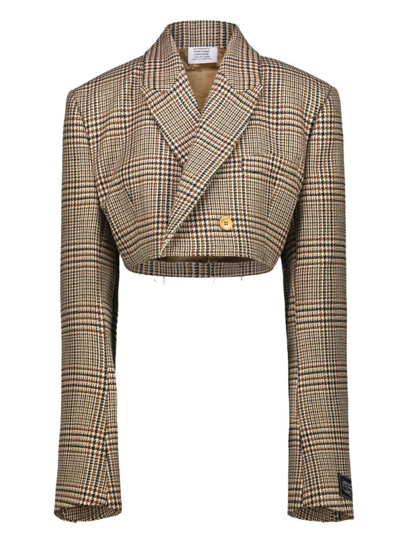 VETEMENTS  double-breasted cropped jacket