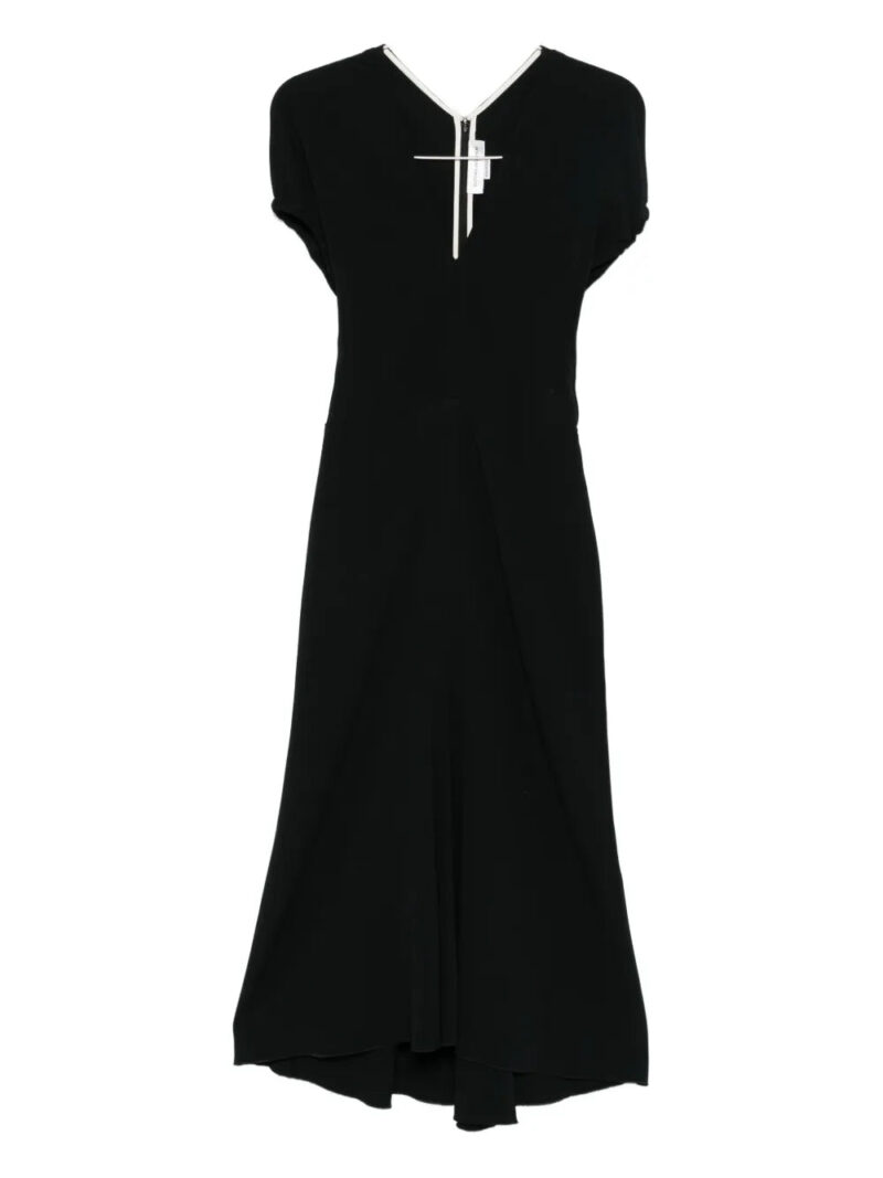 Victoria Beckham  Edith v-neck midi dress