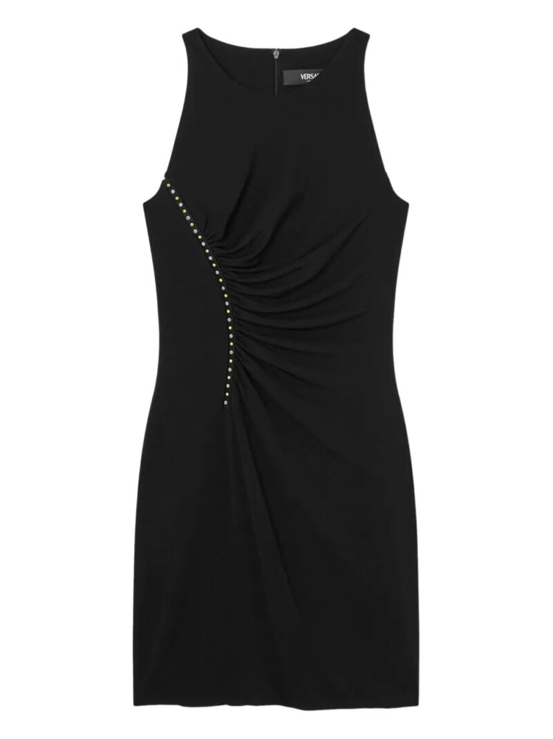 Versace  studded ruched mini dress