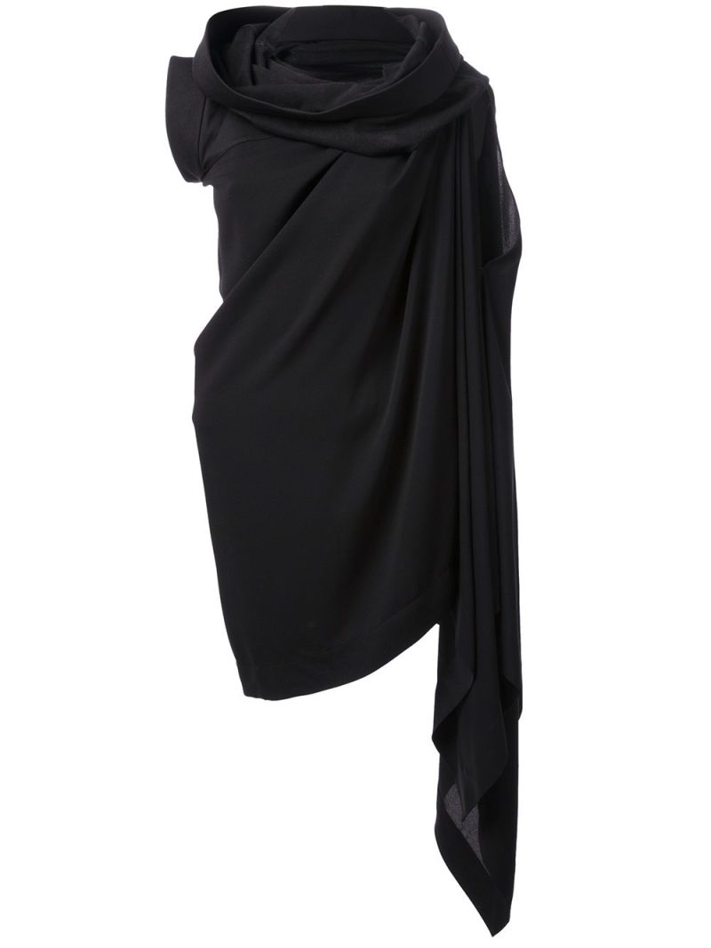 Rick Owens  asymmetric ruffled dress