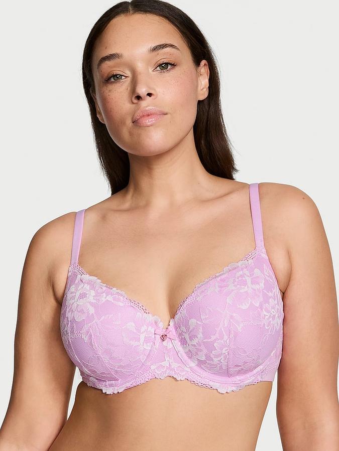 Victoria's Secret Lightly Lined Lace-Cup Demi Bra