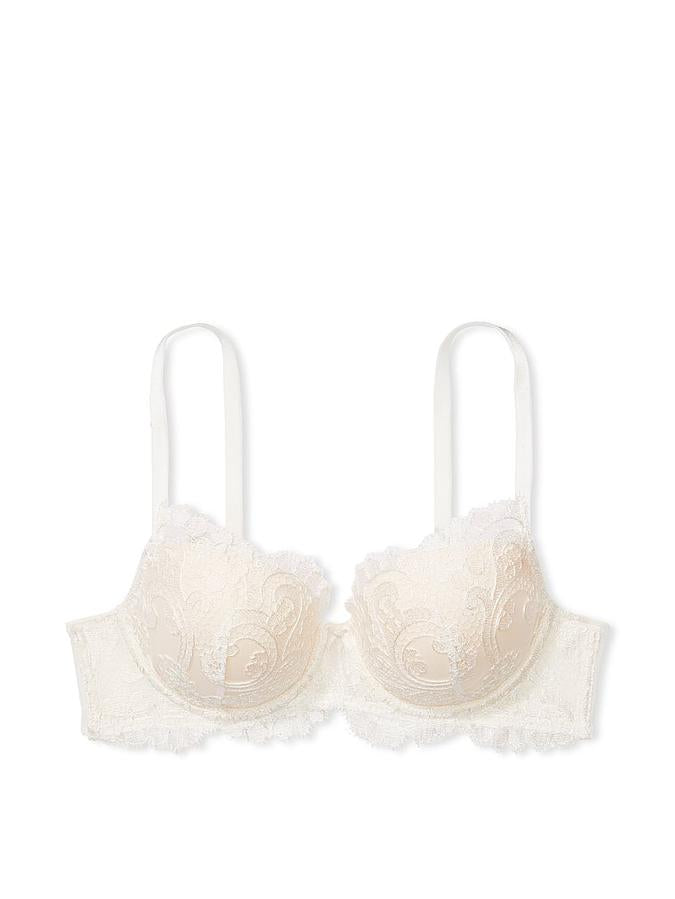 Victoria's Secret Boho Floral Embroidery Lightly Lined Demi Bra
