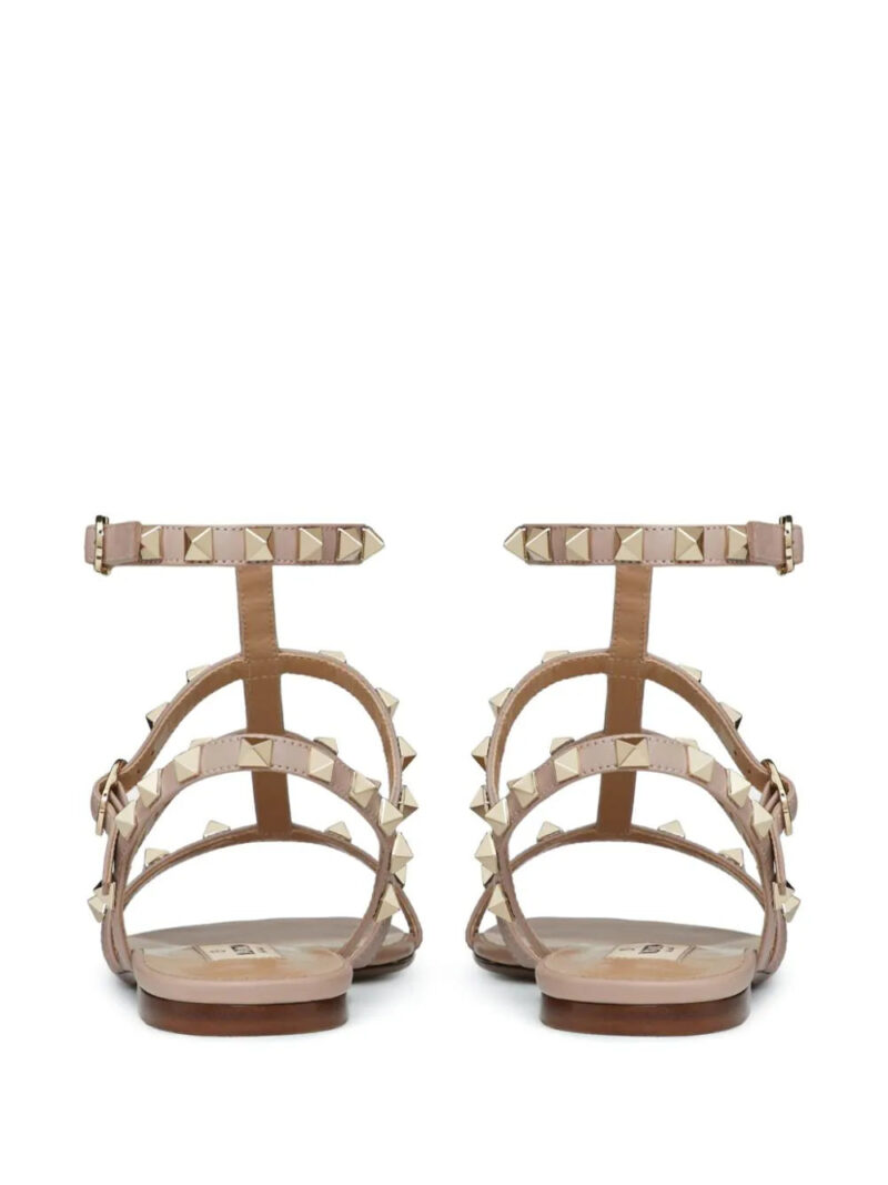 Valentino Garavani Rockstud ankle-strap flat sandals