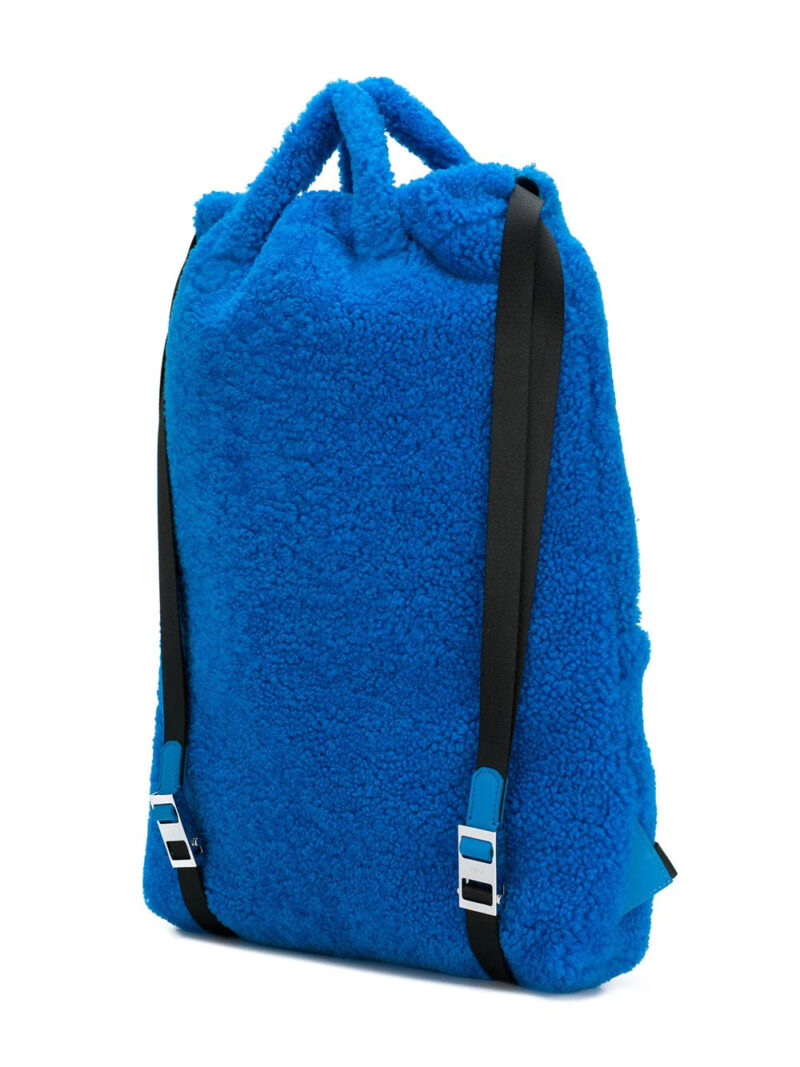 Fendi Blue slogan backpack