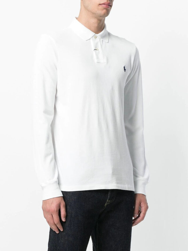 Polo Ralph Lauren logo embroidered long-sleeve polo shirt