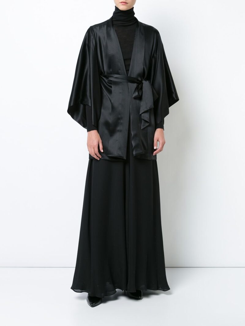 VOZ  silk tie-waist jacket