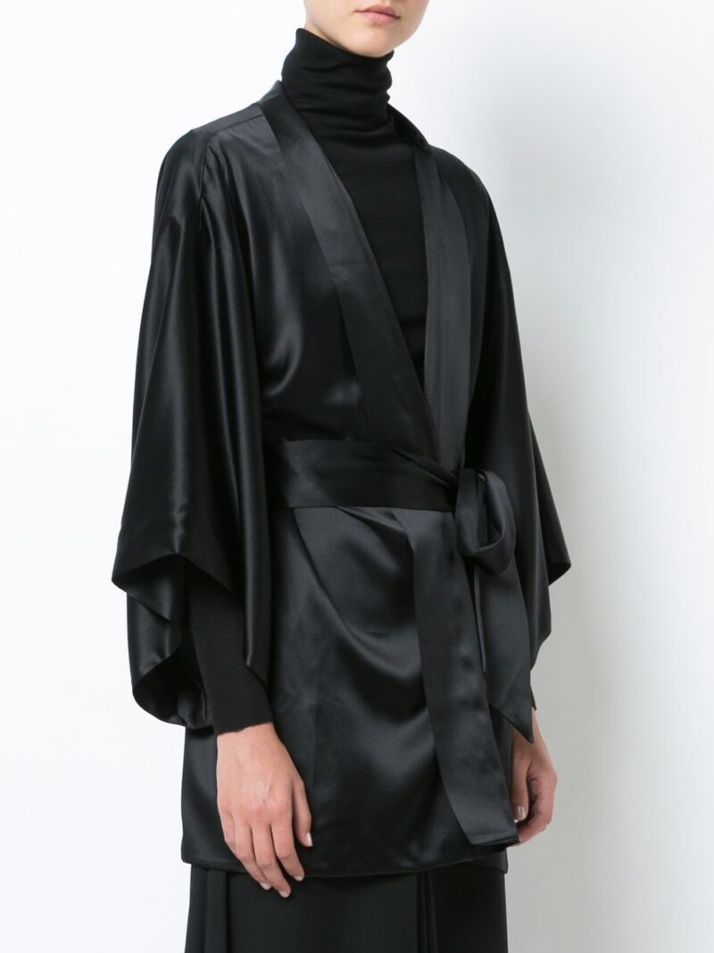 VOZ  silk tie-waist jacket