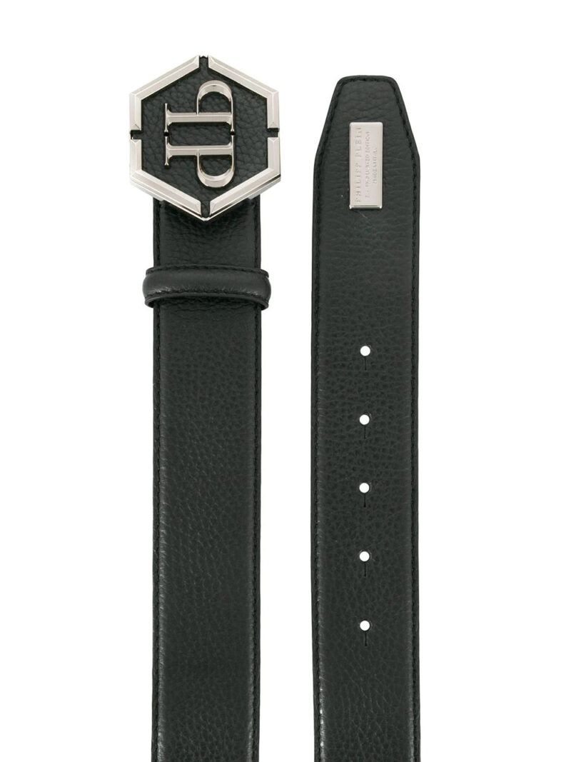 Phillip plein logo buckle belt