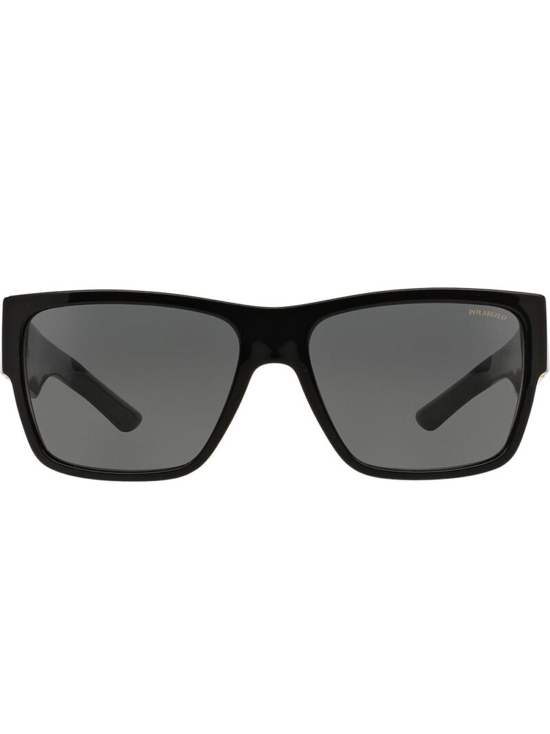 Versace Eyewear square cornici plaque sunglasses