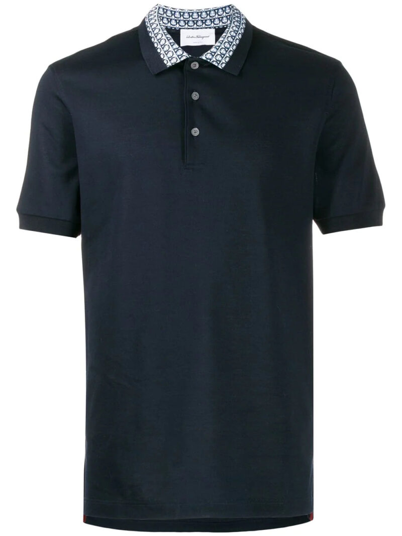 Ferragamo Gancini collar polo shirt