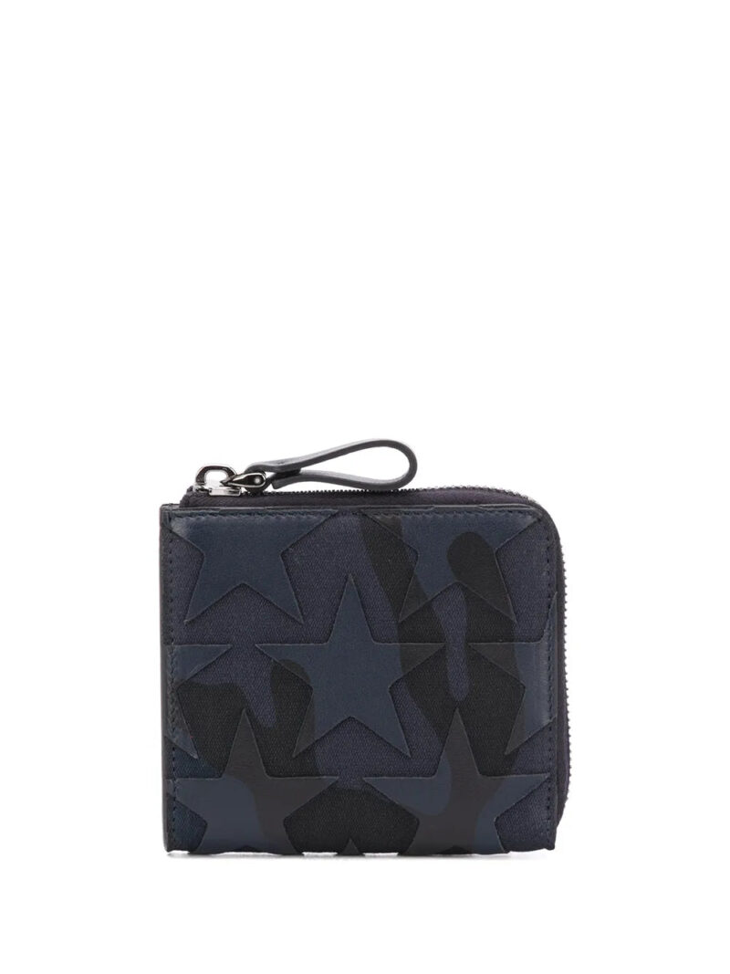 Valentino Garavani  camouflage star patch wallet
