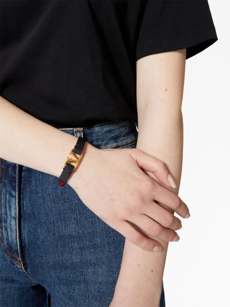Valentino Garavani VLogo Signature leather bracelet